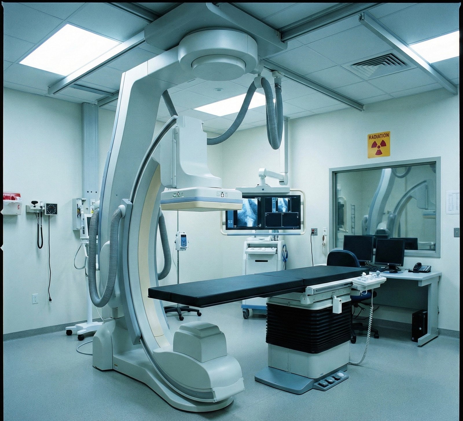 Sala diagnostica radiologica digitale DR flat panel alta risoluzione